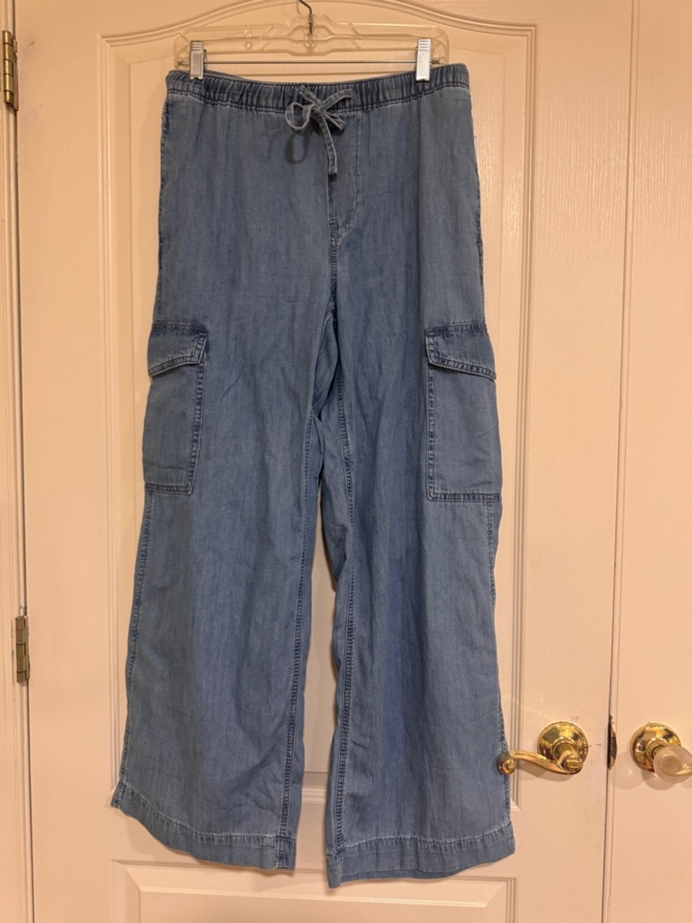 GAP Blue Denim Print Cargo Pants​